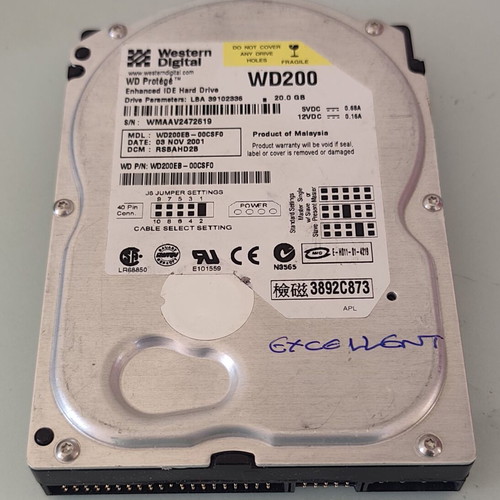 Western Digital WD Caviar 3.5" IDE HDD 20GB