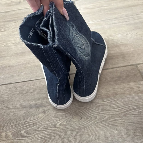 Denim boots like new, size 39.5