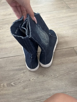 Denim boots like new, size 39.5