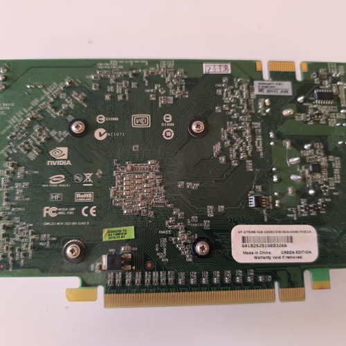NVIDIA GeForce GTS 250 Twintech Green Edition graphics card used, 1GB GDDR3