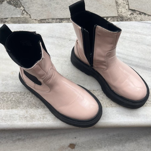 Zara girl boots size 32 used, beige