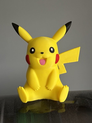 Pikachu 3D Printed Figure new, Pokémon decorative