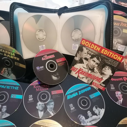 Greek movies DVD collection like new, 135 films with cases