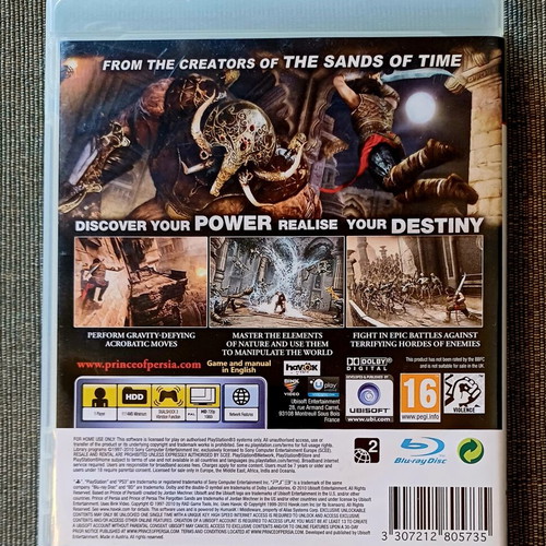 Prince of Persia The Forgotten Sands PS3 game