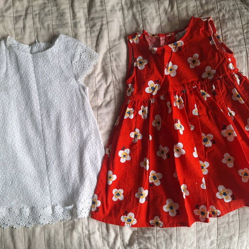 Dresses for 18-24 months like new, set of 2 pieces