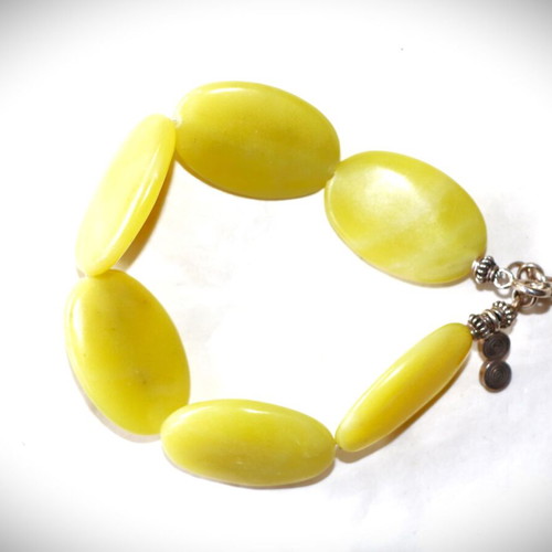 Bracelet genuine agate and 925 sterling silver new