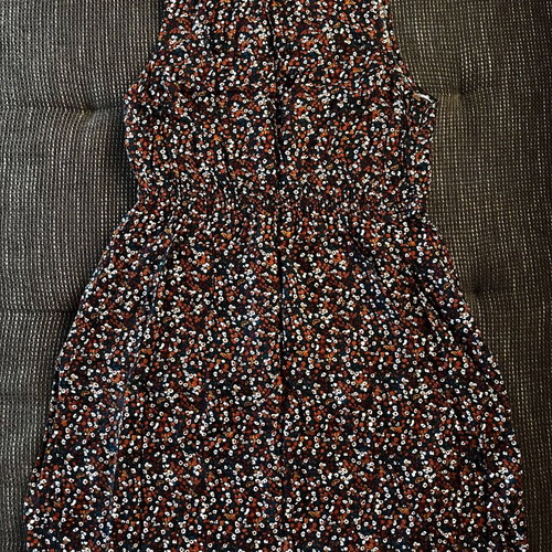 Essentials Floral Mini Dress like new, black with small flowers