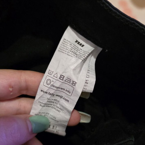 Tally Weijl Black High-Waisted Skinny Pants size 42 like new