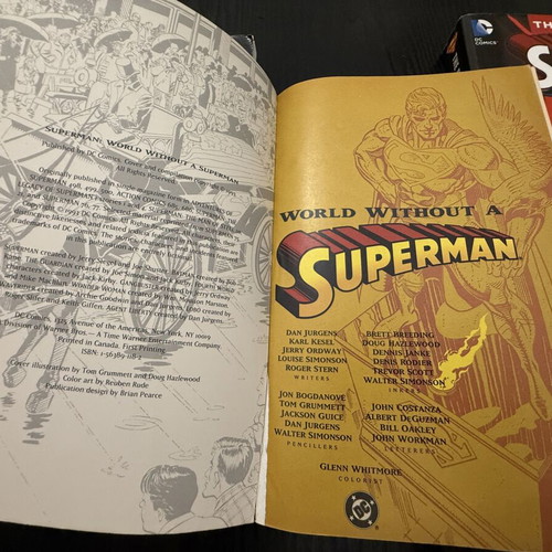 Death of Superman saga used, set of three volumes with English text