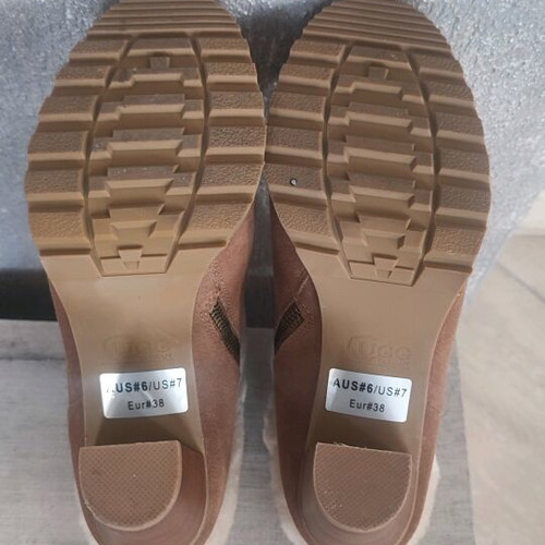 UGG boots size 38 new with high heel and fur lining