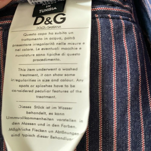 Dolce&Gabbana Campus jacket like new, size 56, blue with purple stripes
