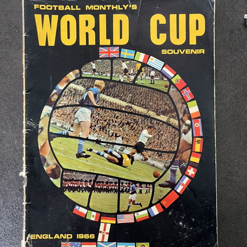 World Cup England 1966 Program used, authentic football collectible