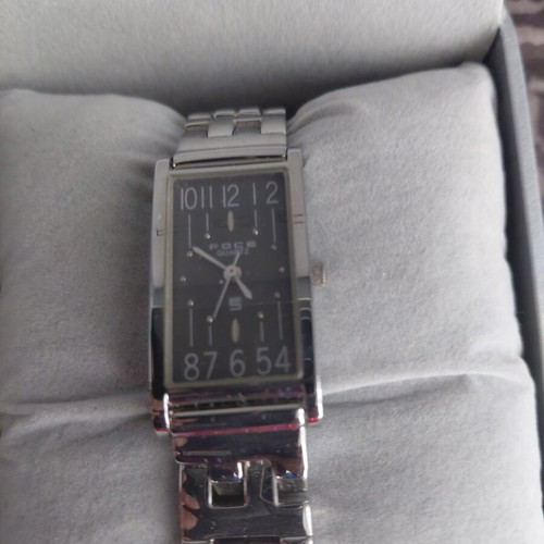 Foce watch set unisex silver like new with box