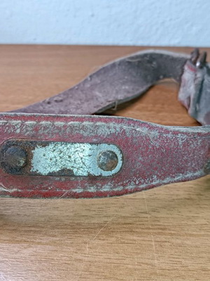 Δερμάτινο κολάρο σκύλου vintage μεταχειρισμένο