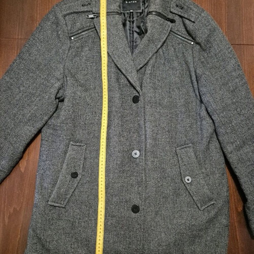 Biston gray wool coat 3XL like new