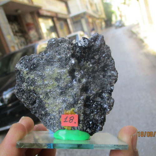Galena mineral specimen, lead sulfide with silver traces