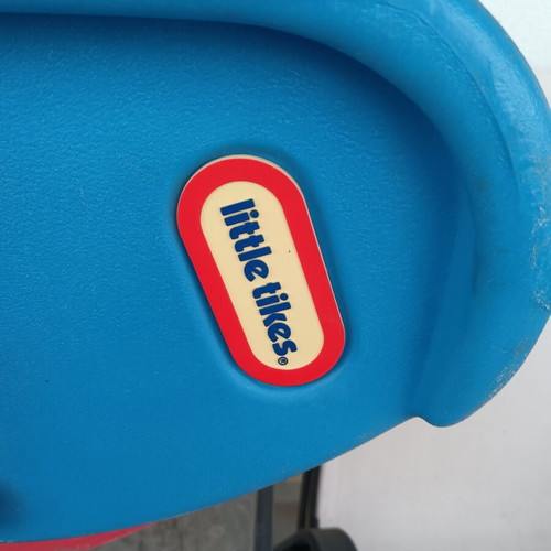 Little Tikes folding children's slide, blue and red