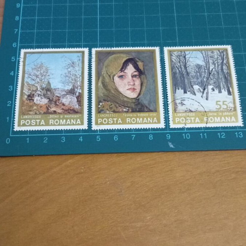 Romania stamps 1975 like new, paintings