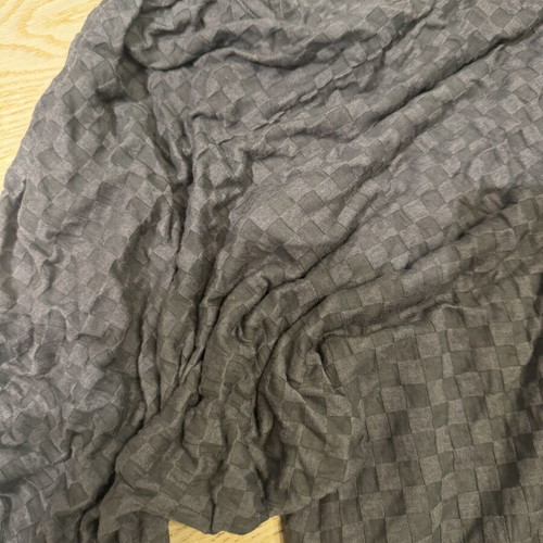 Long dress Lak like new, elastic gray fabric, medium/large