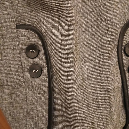 Set jacket, skirt and pants gray, size 38, like new
