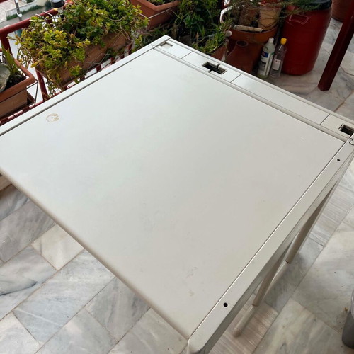 Metal Desk PANBrasilia like new with cable management