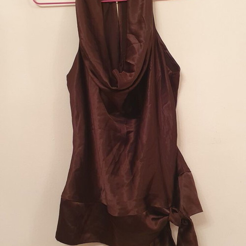 Women's blouse used, brown, size M