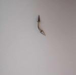 Earring with studs 0.6 like new, silver