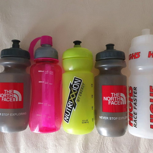 Water bottles used, pack of 5