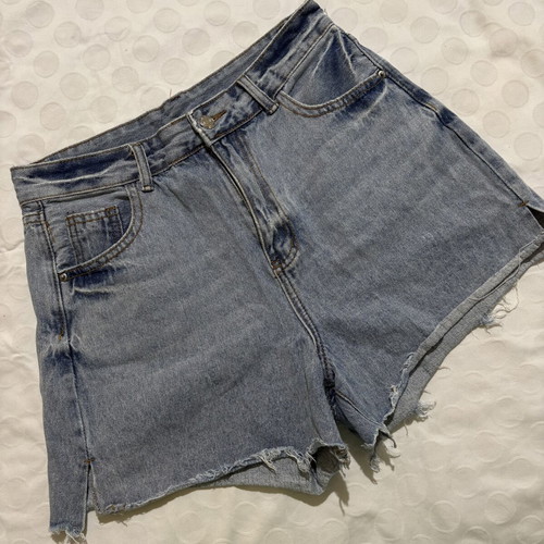 Y2K denim shorts No Fear like new, size M, faded blue