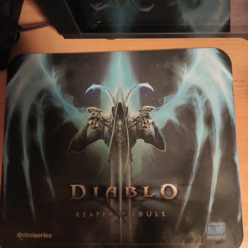 Steelseries Diablo 3 mousepad used, size 32x27cm