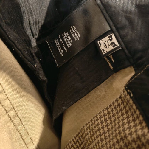 Obey Men's Houndstooth Pants Size 32 Used, Beige
