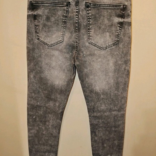 Bershka women's high-waisted elastic gray jeans like new