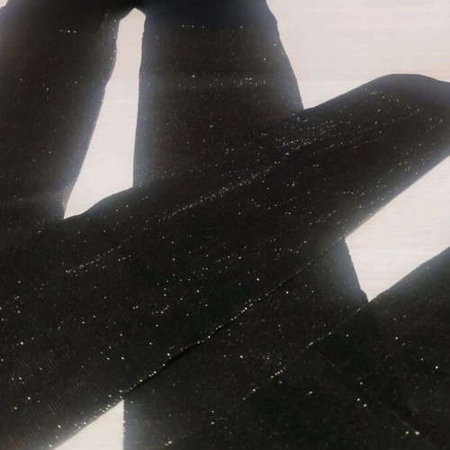 Mango tights new, black with gold details, size Medium