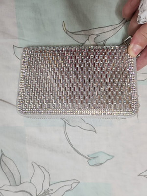 Wallet with rhinestones new, multicolor