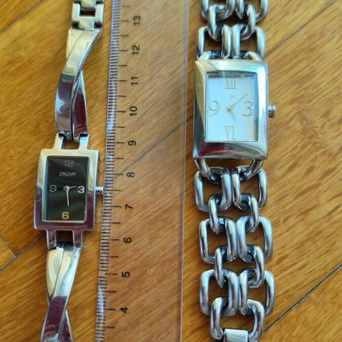 DKNY women's wristwatch set of 2, stainless steel, vintage