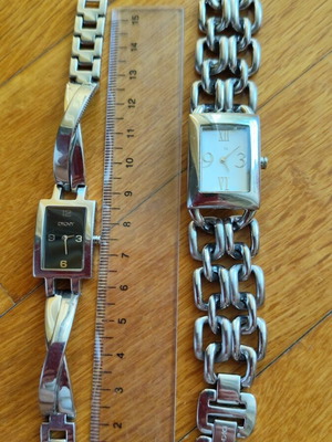 DKNY women's wristwatch set of 2, stainless steel, vintage
