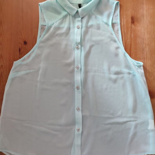 Pink Woman sleeveless shirt Large mint color new