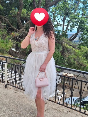 Wedding dress like new, size M 38 10, white