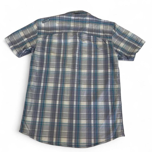 Oxbow Plaid Short Sleeve Shirt Blue Size S Like New