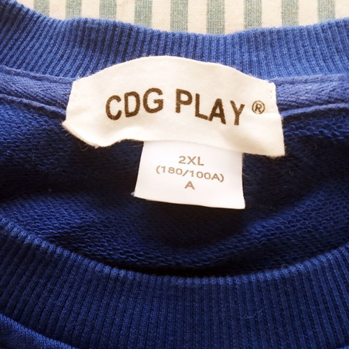 Comme Des Garcons Men's Shirt Like New, Ultramarine Blue, Size L