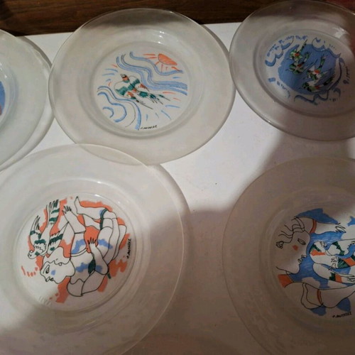 Dimitris Mytaras Collectible Dessert Plates Set of 8 new
