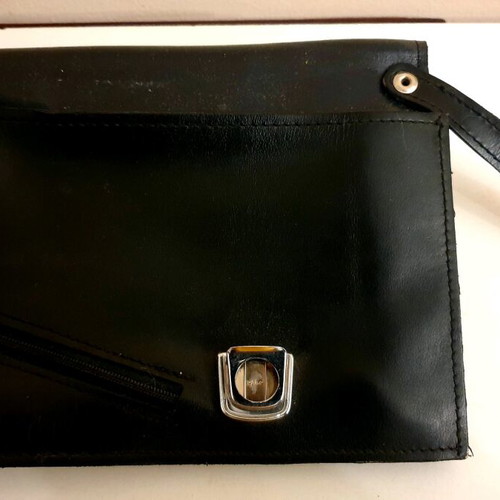 Leather men's bag set 1+1 new, black and brown