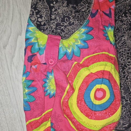 Desigual dress for girl like new with gathers and side buttons