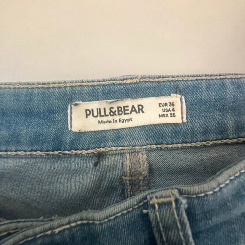 Pull & Bear skinny jeans with rips like new, blue, size S