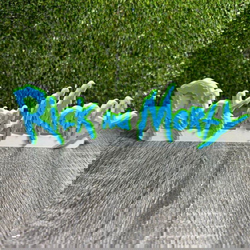 Rick and Morty διακοσμητικό logo 3D printed καινούργιο