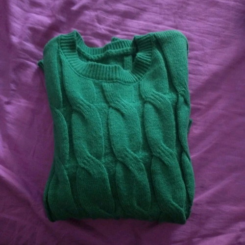 Achilleas Accessories knitted sweater new, green, size M-L