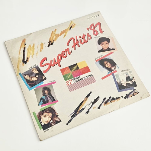 Super Hits '87 double vinyl LP used, Greek edition
