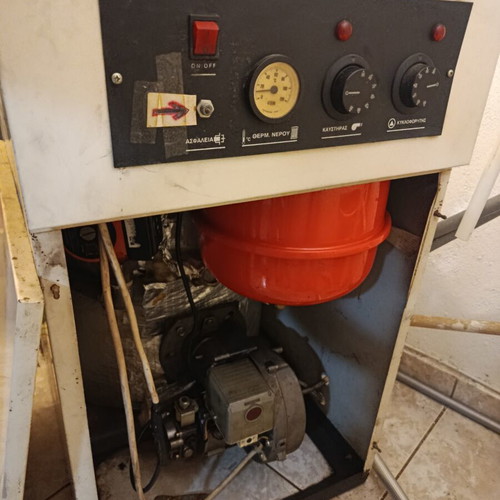 Berg Riello 35 kW oil heating system used