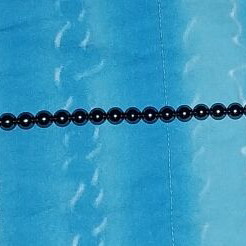 Hematite necklace like new, black, stress protection