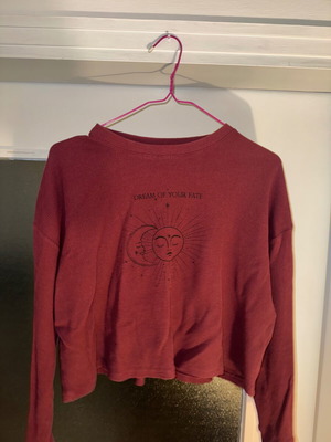 Dream of your fate long-sleeve blouse used, burgundy